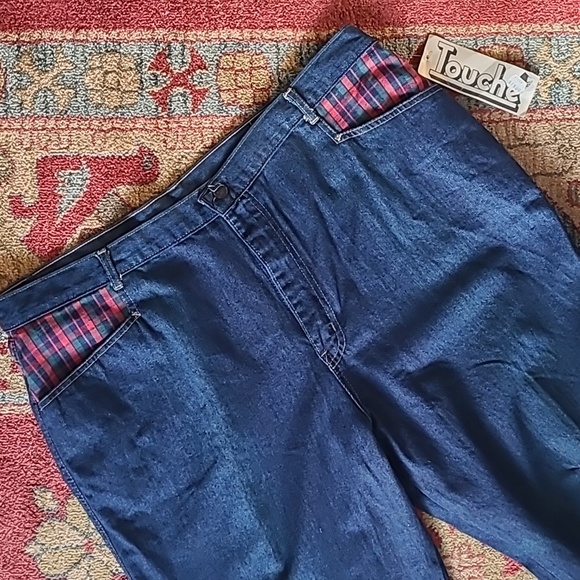 NWT VINTAGE DEADSTOCK PLAID POCKET JEANS - Picture 2 of 9